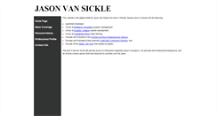 Desktop Screenshot of jasonvansickle.com